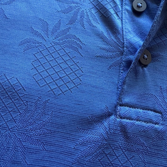 Tommy Bahama Deep Blue Polo Shirt - Picture 3 of 4
